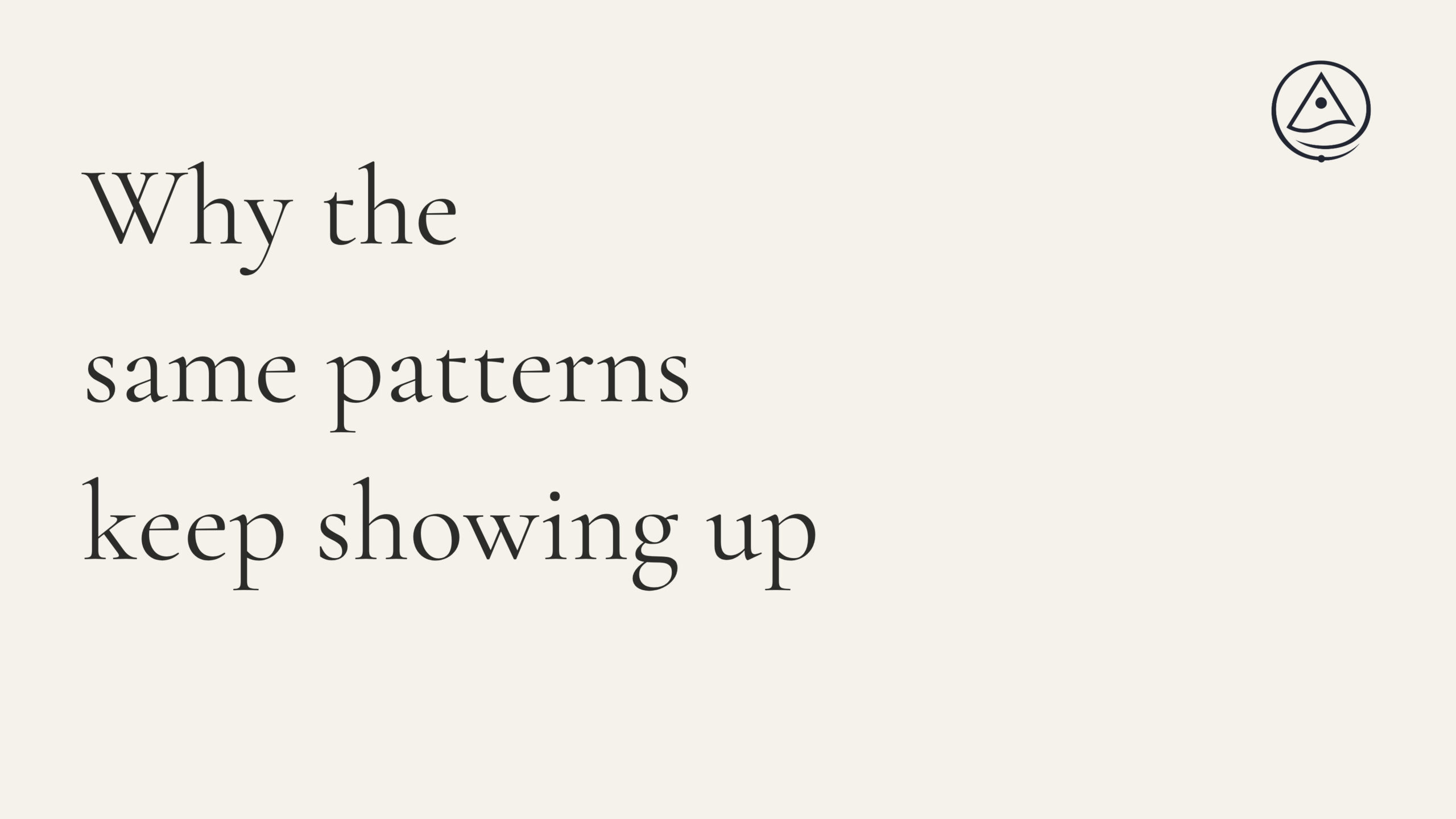 Why the same patterns keep showing up